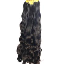 Cabelo Humano Liso Ondulado Natural 70/75cm 150 Gr Virgem Ponta Cheia