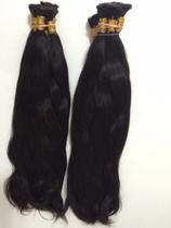 Cabelo humano natural liso 55cm 50g