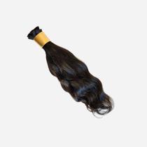 Cabelo Humano Ondulado Castanho - 45cm 200 gramas