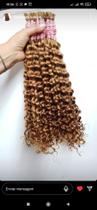 Cabelo humano prémium cacheado loiro 65cm 100g Cabelo humano prémium cacheado loiro 65cm 100g
