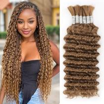 Cabelo Humano Renyarch 20" Ondulado Profundo Castanho 150 g 6 Mechas