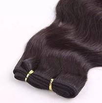 Cabelo Humano Tecido Em Tela Liso Leve Ondas 65cm 50 Gr