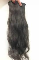 Cabelo Humano Tecido em Tela na Faixa natural Castanho Virgem 40cm 50gramas
