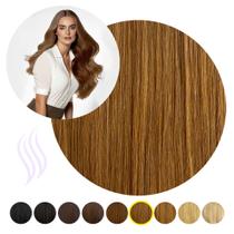 Cabelo Humano Tic Tac Castanho Claro Tela Unica 55 Cm 60 Gr