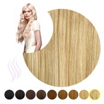 Cabelo Humano Tic Tac Loiro Platinado Tela Unica 55 Cm 60 Gr