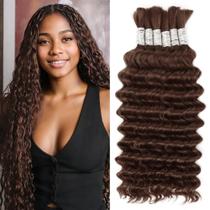 Cabelo humano trançado para cabelo Renyarch 24 cm 6 pacotes 150g 4