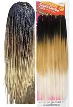 Cabelo Jumbo Colorido Box Braid Uni - Preto Caramelo E Creme
