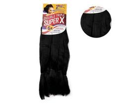 Cabelo Jumbo Jumbão Preto 1b SUPER X 400 gramas - Jumbo para Trança 400G