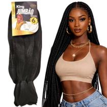 Cabelo Jumbo Profissional Box Braids Fácil De Trançar 400g