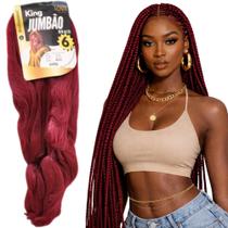 Cabelo Jumbo Profissional Box Braids Fácil De Trançar 400g