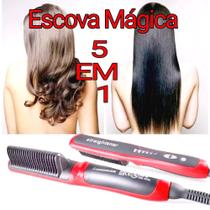 cabelo liso escova secadora alisadora elétrica modeladora cabelo liso perfeito