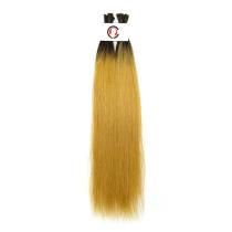 Cabelo Liso loiro Dourado Ombré Hair-65cm, 100gr Lote Pronto