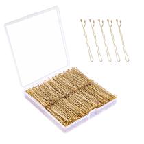 Cabelo loiro Bobby Pins DF DUALFERV 360 unidades de 5 cm com caixa de armazenamento