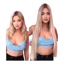 Cabelo loiro mega hair loiro