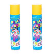 Cabelo Maluco Kit 2 Tintas Spray Pinta Loca Amarelo 150ml