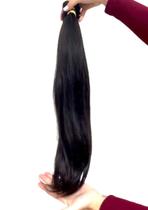 Cabelo na Tela Tecido em Metro Humano para Mega Hair Liso Natural 60cm 50 gramas - MEGA HAIR E APLIQUES