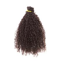 Cabelo Natural Cacheado 60cm com Tecimento Textura Curly De Benguela Castanho Escuro 100g Cabelo Natural Cacheado 60cm com Tecimento Textura Curly De Benguela Castanho Escuro 100g