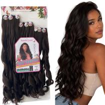 Cabelo Ondulado Agnes 9 Telas Fibra Bio Vegetal Premium