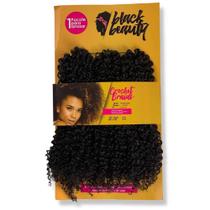 Cabelo Orgânico Bio Vegetal Cacheado Crochet Braids 60cm Agata 300g Black Beauty - Black Beauty Brai