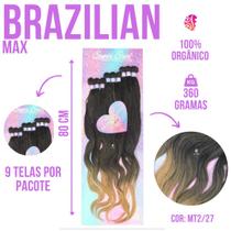 Cabelo Orgânico - Brazilian Plus / Max - 80cm / 360Gr - Super Star - Sem Brilho Excessivo