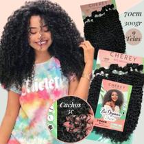 Cabelo orgânico cacheado 3c