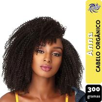 Cabelo Orgânico Cacheado Anna Ser Mulher Entrelace 60 cm Pacotão 300 - Propriedades Similares ao Cabelo Humano