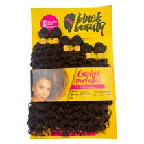 Cabelo Orgânico Cacheado Cacho 2A 250g 55cm - Black Beauty