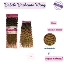 Cabelo Orgânico Cacheado Para Crochet Braids Cor T1B/30/24B - Weng