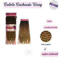 Cabelo Orgânico Cacheado Para Crochet Braids Cor T1B/30/24B