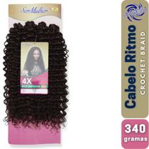 Cabelo Orgânico Cacheado Ritmo Ser Mulher Para Crochet Braid 340 Gramas
