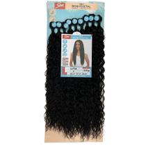 Cabelo Orgânico Cacheado Sleek Lita para Alongamento Resistente Até 150C Preto OEM