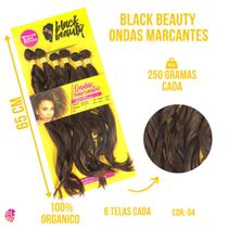 Cabelo Organico Premium Liso Ondulado - Black beauty - Com balanço Natural - Em Tela