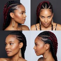 Cabelo para Trança Box Braid Twist Aplique Afro Jumbo Textura Natural Profissional