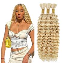Cabelo para Tranças Mrrevoiy 613 Loiro Profundo Ondulado 61 cm 150 g