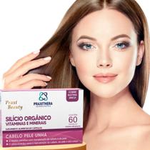 Cabelo, Pele E Unha Silício Orgânico 150mg Praxi Beauty 60 Cápsulas