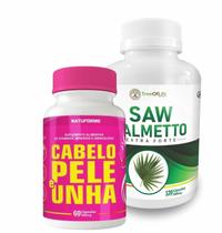 Cabelo Pele Unha 60 Cápsulas + Saw 120 Cápsulas