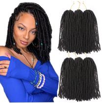 Cabelo pré-enrolado Faux Locs WIGNEE 12", curto, 120 fios