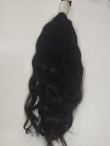 Cabelo Preto cacheado aberto 50cm Cabelo Preto cacheado aberto 50cm