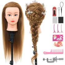 Cabelo real de 28 polegadas de Mannequin Head Neverland Beauty & Health Cabelo real de 28 polegadas de Mannequin Head Neverland Beauty & Health