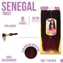 Cabelo Senegal Twist 4x Fino Sintetico Crochet Braids - Pre Looped - Facil De Aplicar - YanHair