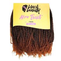 Cabelo Sintético Crochet Afro Twist 45cm - Cor Preto/Mel Escuro
