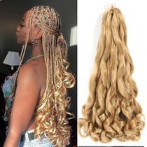 Cabelo sintético francês encaracolado, Conrora, 24 polegadas, 8 pacotes