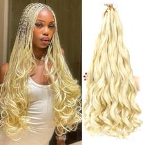 Cabelo sintético francês encaracolado, Conrora, 24 polegadas, 8 pacotes