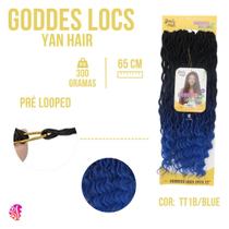 Cabelo Sintetico Goddess Locs - Dread Com Cachos - Facil Aplicação P/Crochet - Yan hair -