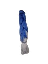 Cabelo Sintético Jumbão 399Gr Para Tranças Box Azul E Branco