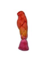 Cabelo Sintético Jumbão 399Gr Tranças Box Red Yellow Pink