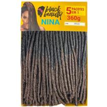 Cabelo Sintético Nina Pacotão 5 em 1 360g - Black Beauty