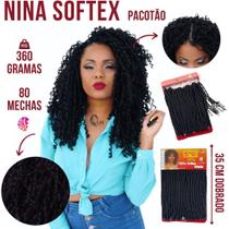 Cabelo Sintetico Nina Softex Pacotão Serve 1 Cabeça Cheia - importado - Crochet Braids