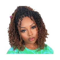 Cabelo Sintético Trançado Bohemian Passion Twist De 8 Polegadas Para Mulheres Negras, Pacote Com 17 Cabelo Sintético Trançado Bohemian Passion Twist De 8 Polegadas Para Mulheres Negras, Pacote Com 17