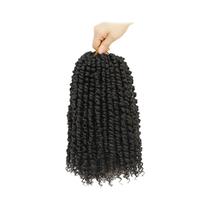 Cabelo Sintético Trançado Passion Twist Pre-looped Com Pontas Cacheadas Para Mulheres Negras -